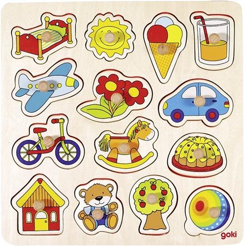 Goki Houten Noppenpuzzel