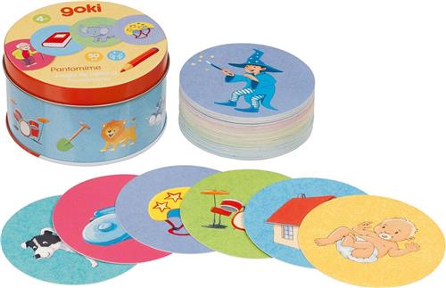 Goki Pantomime in a tin box Ø= 9 cm