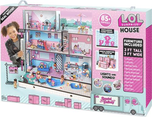 L.O.L Surprise! Huis - met 3 exclusieve minipoppen