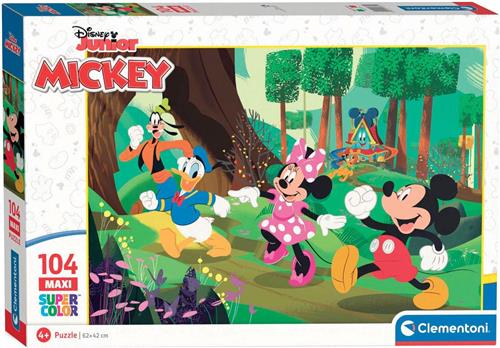 Clementoni - Puzzel 104 Stukjes Maxi Mickey And Friends, Kinderpuzzels, 4-6 jaar, 23772