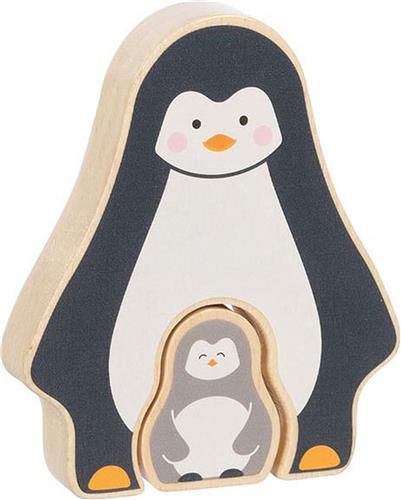 Goki Houten Puzzel Staand Pinguïnt, 2st.