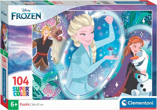 Clementoni - Puzzel 104 Stukjes Frozen 2, Kinderpuzzels, 6-8 jaar, 25737
