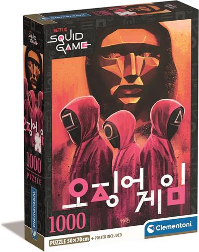 Clementoni - Puzzel - 1000 Stukjes - Squid Game - Puzzel Voor Volwassenen