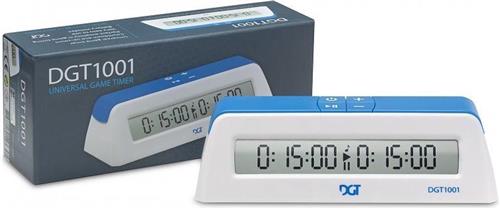 Schaakklok DGT 1001 blauw/wit