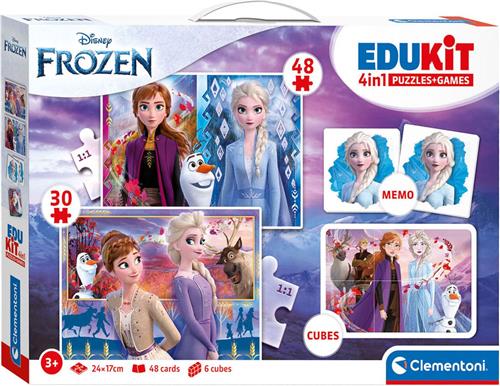 clementoni edukit 4 in 1 frozen - frozen - puzzel - memory