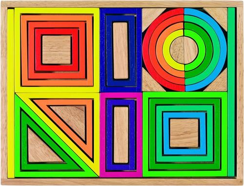 Goki Houten Bouwvormen Fantasie, 38dlg