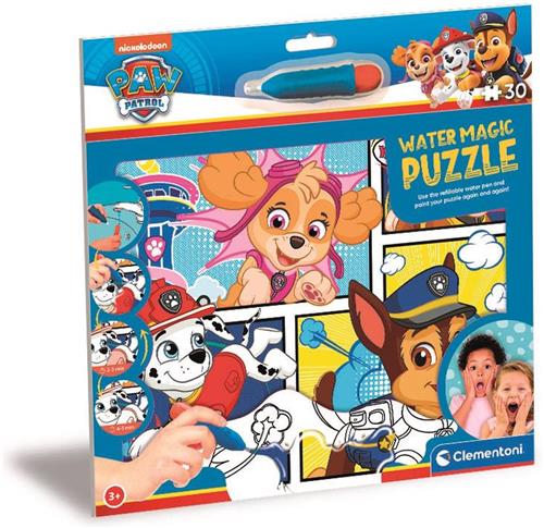 Clementoni Kinderpuzzels - Water Magic Paw Patrol, Puzzel 30 Stukjes, 3-5 jaar - 22710