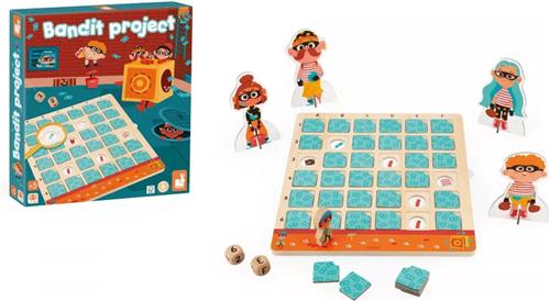Janod Spel - De Bandiet - Ontmasker De Bandiet Voordat Hij De Bank Berooft! - Dit Houten Educatieve Spel Doet Een Beroep Op Het Denkvermogen, De Observatievaardigheden En De Logica Van Kinderen - Geschikt Vanaf 5 Jaar