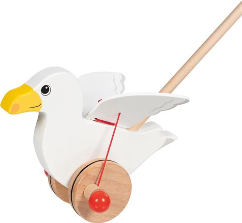 Goki Push-along seagull Jonas H= 19 cm