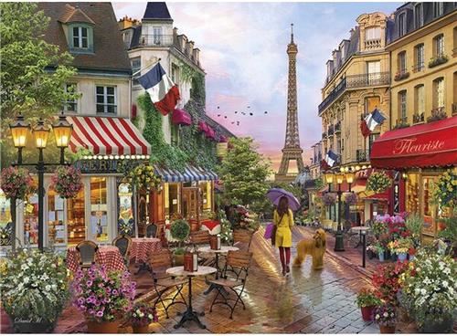 Clementoni Flowers In Paris puzzel 1000 stukjes - Legpuzzel
