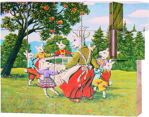 Goki Houten Blokpuzzel Sprookjes