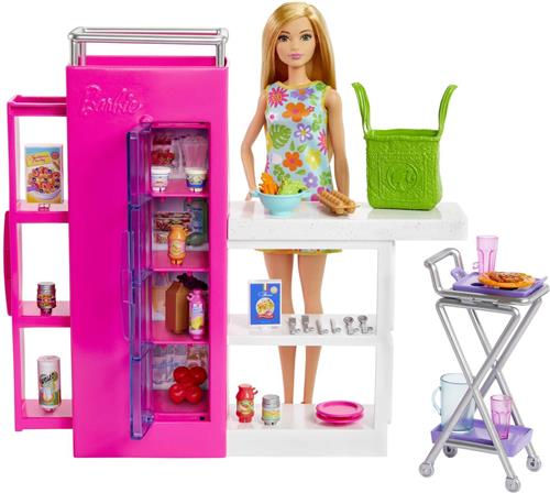 Barbie - Catering speelset - Barbie keukenavonturen - Modepop
