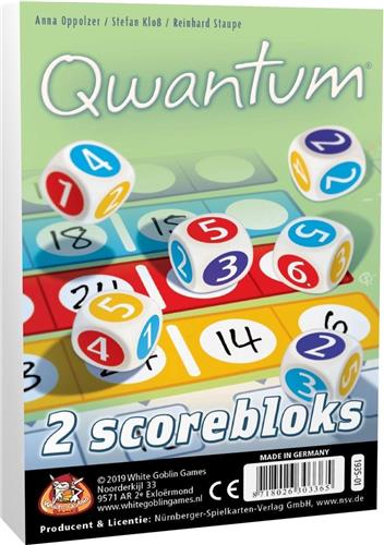 White Goblin Games dobbelspel Qwantum bloks (extra scorebloks) - 8+