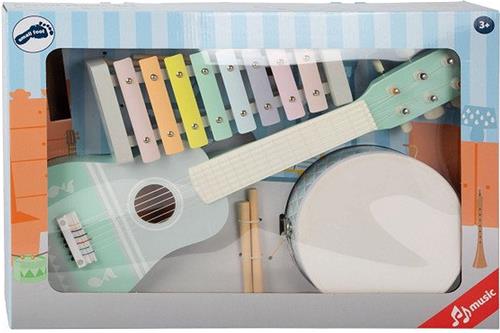 Small Foot - Houten Muziekinstumentenset Pastel, 7dlg,