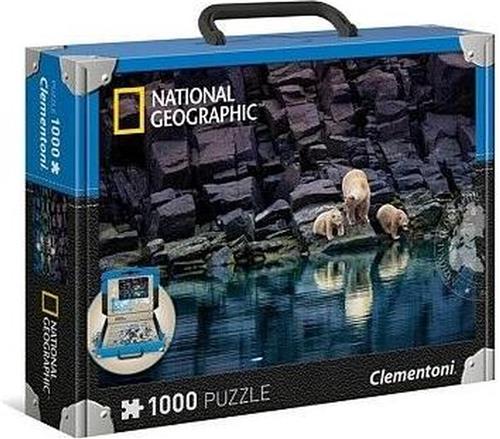 National Geographic Puzzel  - IJsberen op een rots - 1000 Stukjes