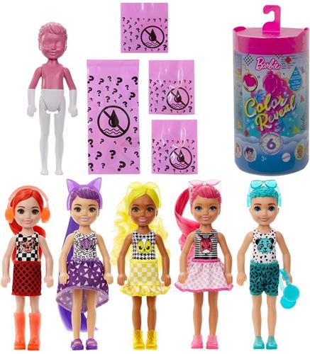 Barbie Color Reveal Chelsea - Wave 2 - Color Block Serie