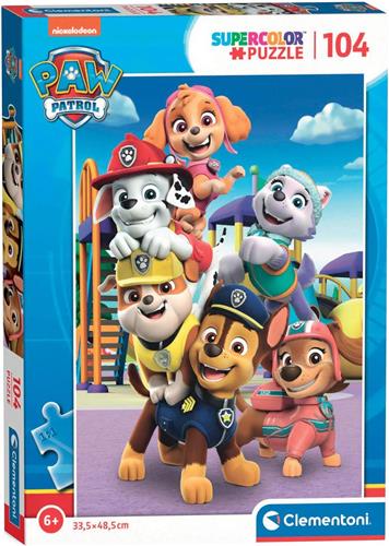 Clementoni - Puzzel 104 Stukjes Paw Patrol, Kinderpuzzels, 6-8 jaar, 27178