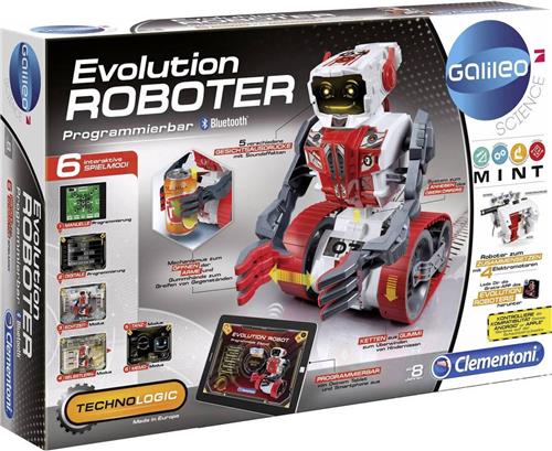 Clementoni Galileo Evolution Roboter 38115456 Robot bouwpakket Uitvoering (module): Bouwpakket, Speelrobot