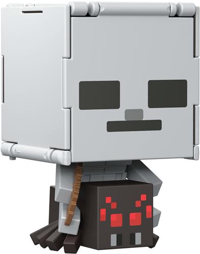 Minecraft Flippin' Figs Spider + Spider Jockey, 6 jaar, Minecraft, Grijs, Kunststof