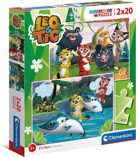 Clementoni Supercolor 24785 puzzel Legpuzzel 20 stuk(s) Dieren
