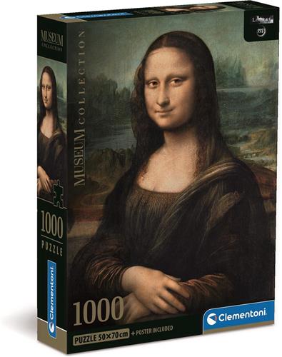 Clementoni - Puzzel 1000 Stukjes - Mona Lisa - Leonardo da Vinci - Puzzel Voor Volwassenen