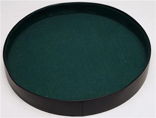 HOT Games Dobbelpiste rond zwart vinyl m.vilt 26cm