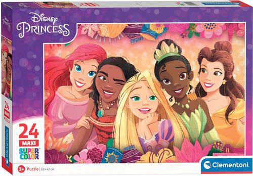 Clementoni - Puzzel 24 Stukjes Maxi Disney Princess, Kinderpuzzels, 3-5 jaar, 24241