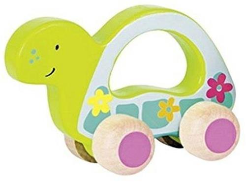 Goki Houten Schildpad Op Wielen 13 Cm