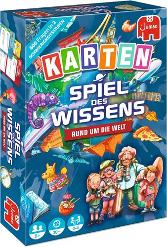 Jumbo Spiel des Wissens Rund um die Welt Kartenspiel, Kaartspel, Leren, 8 jaar, 30 min, 30 min, Familiespel
