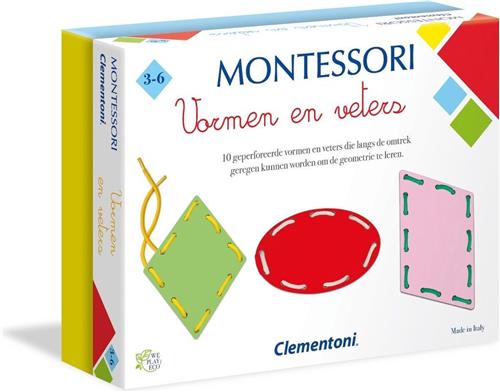 Clementoni - Vormen En Veters Montessori - Educatief spel