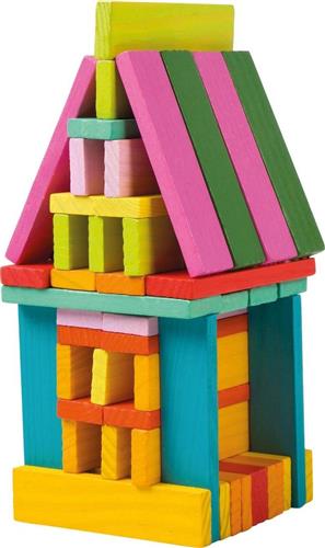 Small Foot -Houten Constructie blokken - Jongens en meisjes - Multicolor