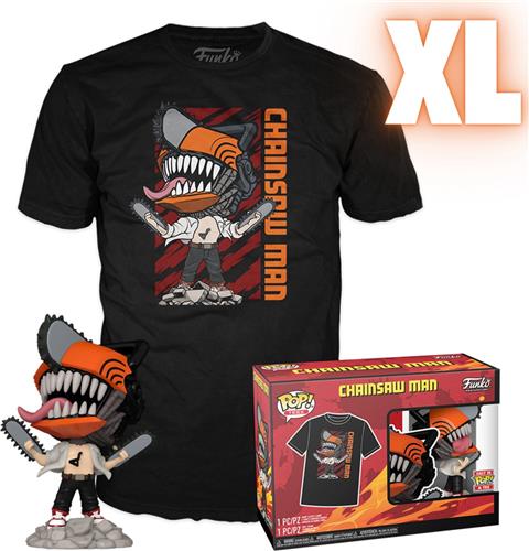 Funko Pop! & Tee: Chainsaw Man - Chainsaw Man Leaping - XL - CONFIDENTIAL