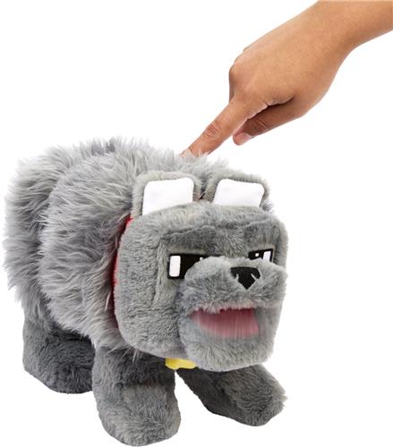 Mattel A Minecraft Movie Knuffel Figure Dennis the Wolf 20 cm Knuffeles