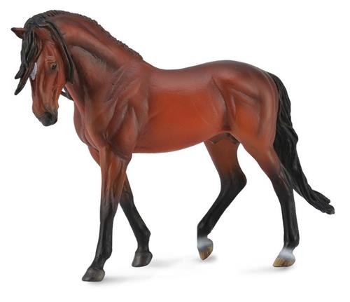 Collecta Paarden 1:12 DELUXE: ANDALUSISCHE HENGST BRIGHT BAY 26.5x17cm.