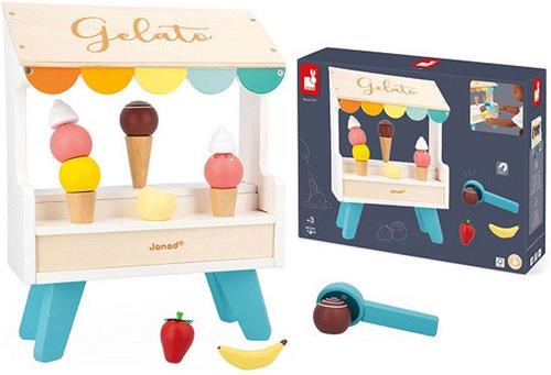Janod - De Ijssalon - Een Speelset Met 14 Magnetische Accessoires Voor Verfrissende Lekkernijen! - Geschikt Vanaf 3 Jaar