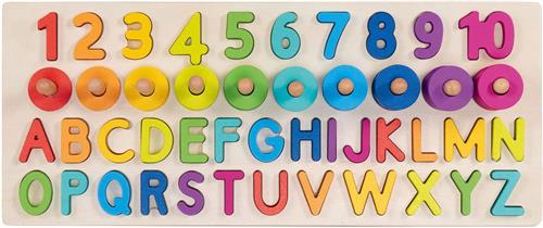 Goki Houten Alfanumerieke Puzzel, 91dlg.