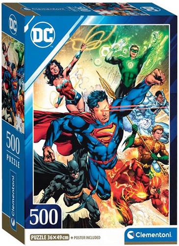 Clementoni - Puzzel - 500 Stukjes - Superman - Compacte doos - Puzzel Voor Volwassenen