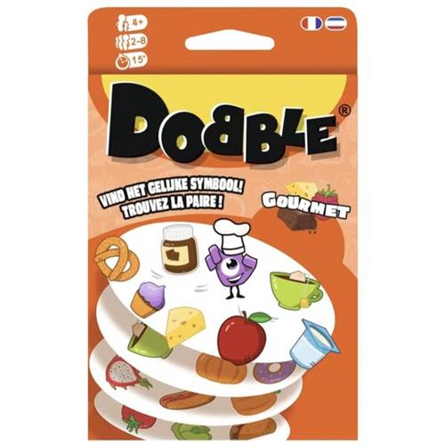 Dobble Gourmet ReisPocket - Oranje - Kaartspel - Gezelschapspel