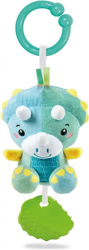 Clementoni Rammelaar Dino Junior 25 Cm Pluche Groen/blauw