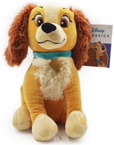 Lady en de Vagebond met Geluid Disney Pluche Knuffel 20 cm - Speelgoed Knuffels voor Kinderen Jongens Meisjes - Disney Plush Toy - Hond Dog Puppy
