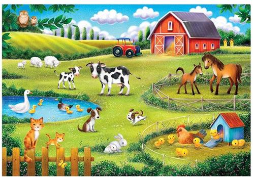Clementoni - Kinderpuzzel - 30 Stukjes - Boerderij - Puzzel Vanaf 3 Jaar