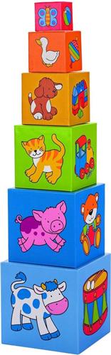 Goki Stapeltoren: afbeeldingen 6-delig