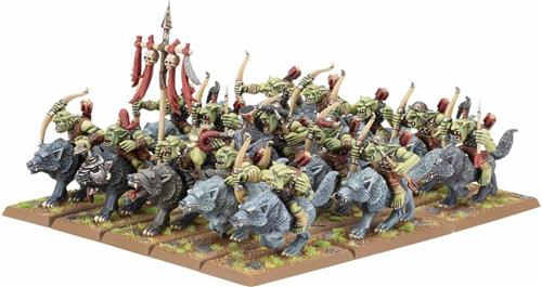 Warhammer - The Old World - Orc And Goblin Tribes - Goblin Wolf Rider Mob - 09-09
