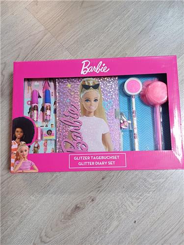 Barbie glitterdagboek met accessoires