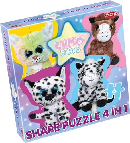 Lumo Stars 4 in 1 Vormpuzzel (Katten & Veulens)