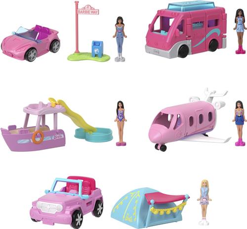 BARBIE Mini Barbieland mini-droomvoertuig + een mini-barbie - willekeurig model