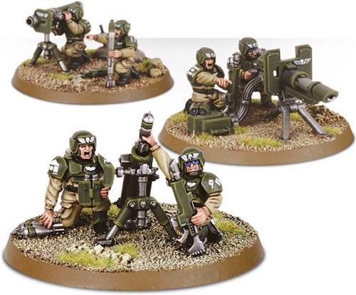 Warhammer 40.000 Astra Militarum Cadian Heavy Weapon Squad