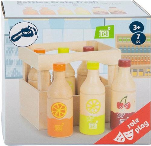 Small Foot - Houten Krat met Flessen, 7dlg.