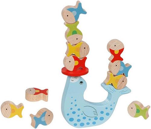 Goki Houten Balansspel Zeehonden, 15dlg.