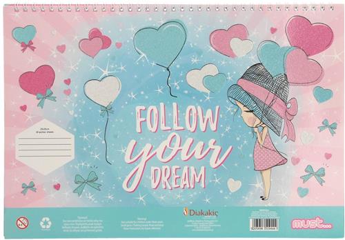 Must Kleur- En Schilderblok Zeemeermin 23 X 33 Cm Roze/blauw